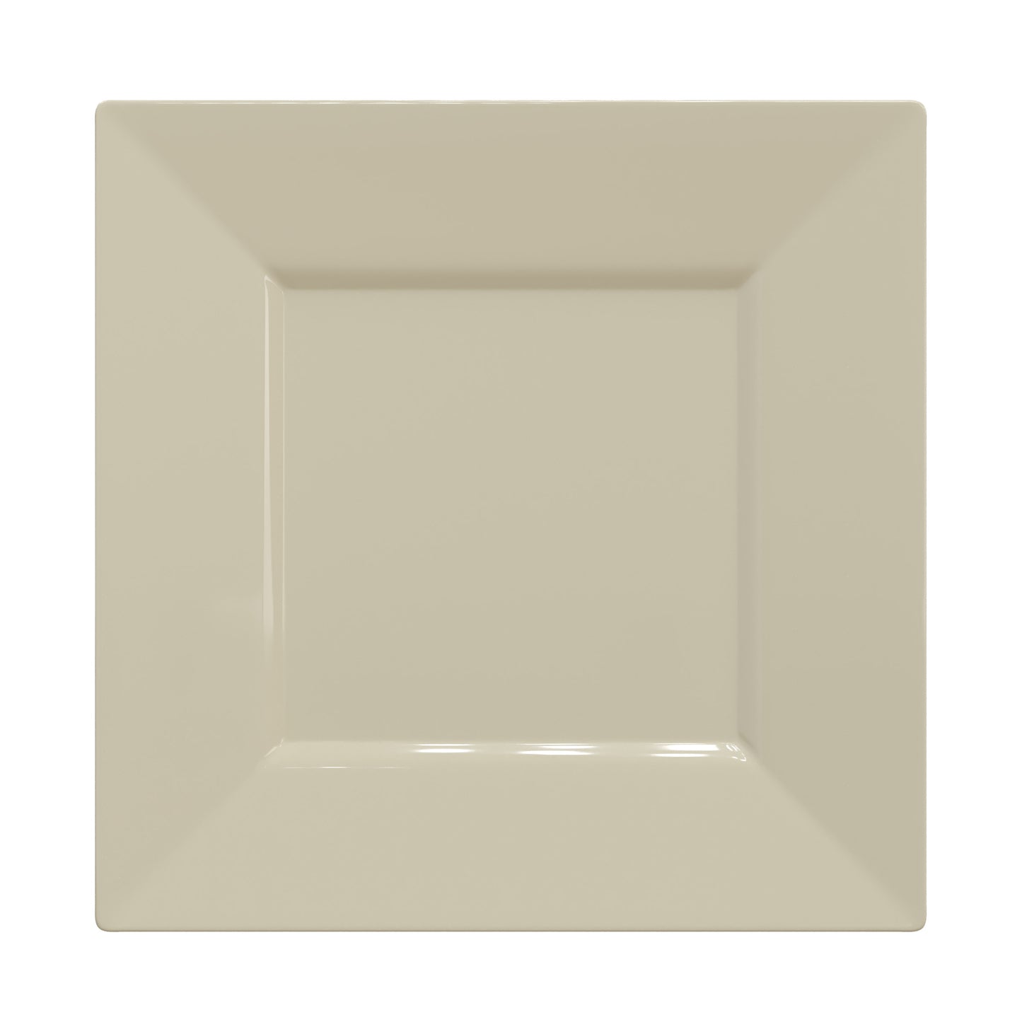 10.75 in. Ivory Square Plates - 10 Ct.