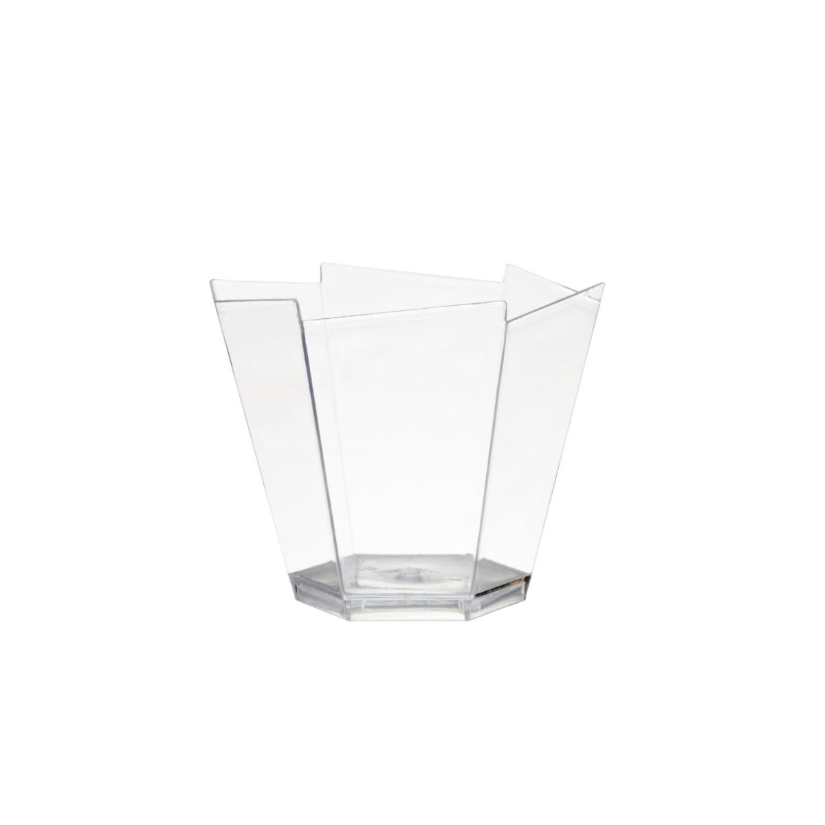 3.3 Oz. Clear Hexagon Miniatures - 24 Ct.