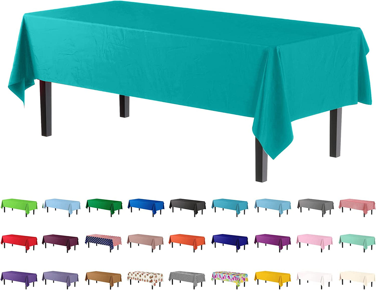 Case of 96 - *Premium Quality* 54" x 108" Rectangle - Aqua
