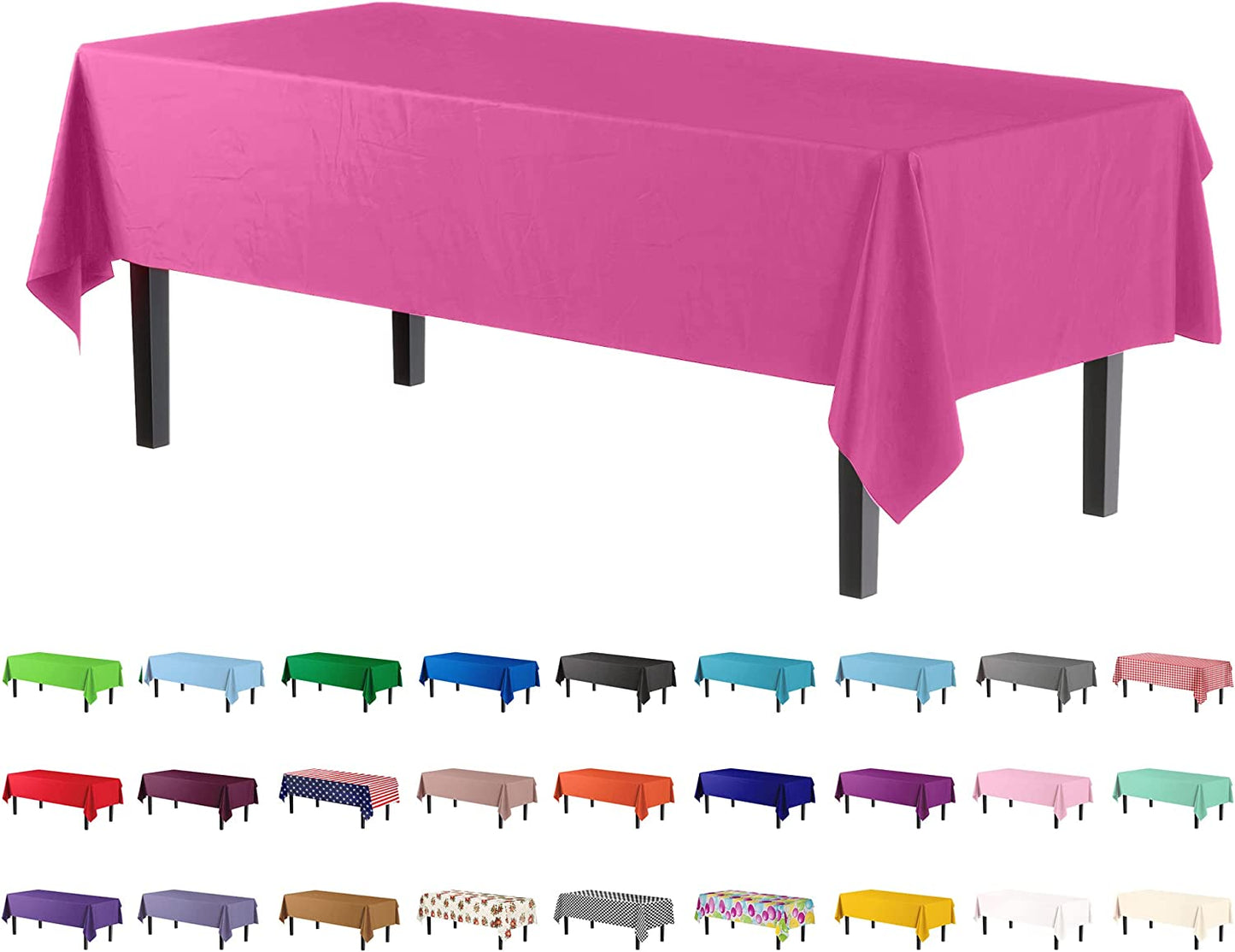 Case of 96 - *Premium Quality* 54" x 108" Rectangle - Cerise