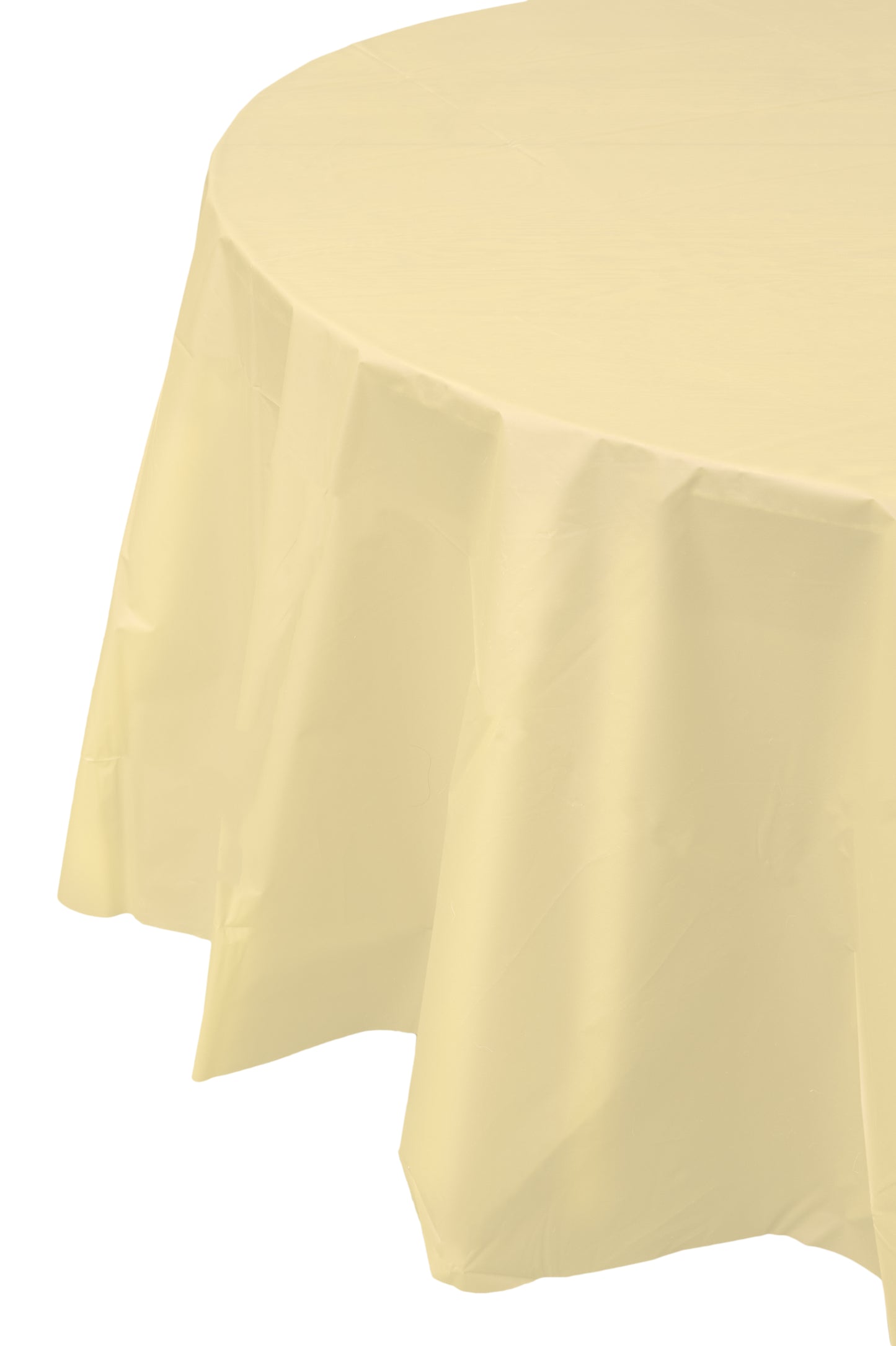 Case of 96 - *Premium Quality* 84" Round - Light Yellow