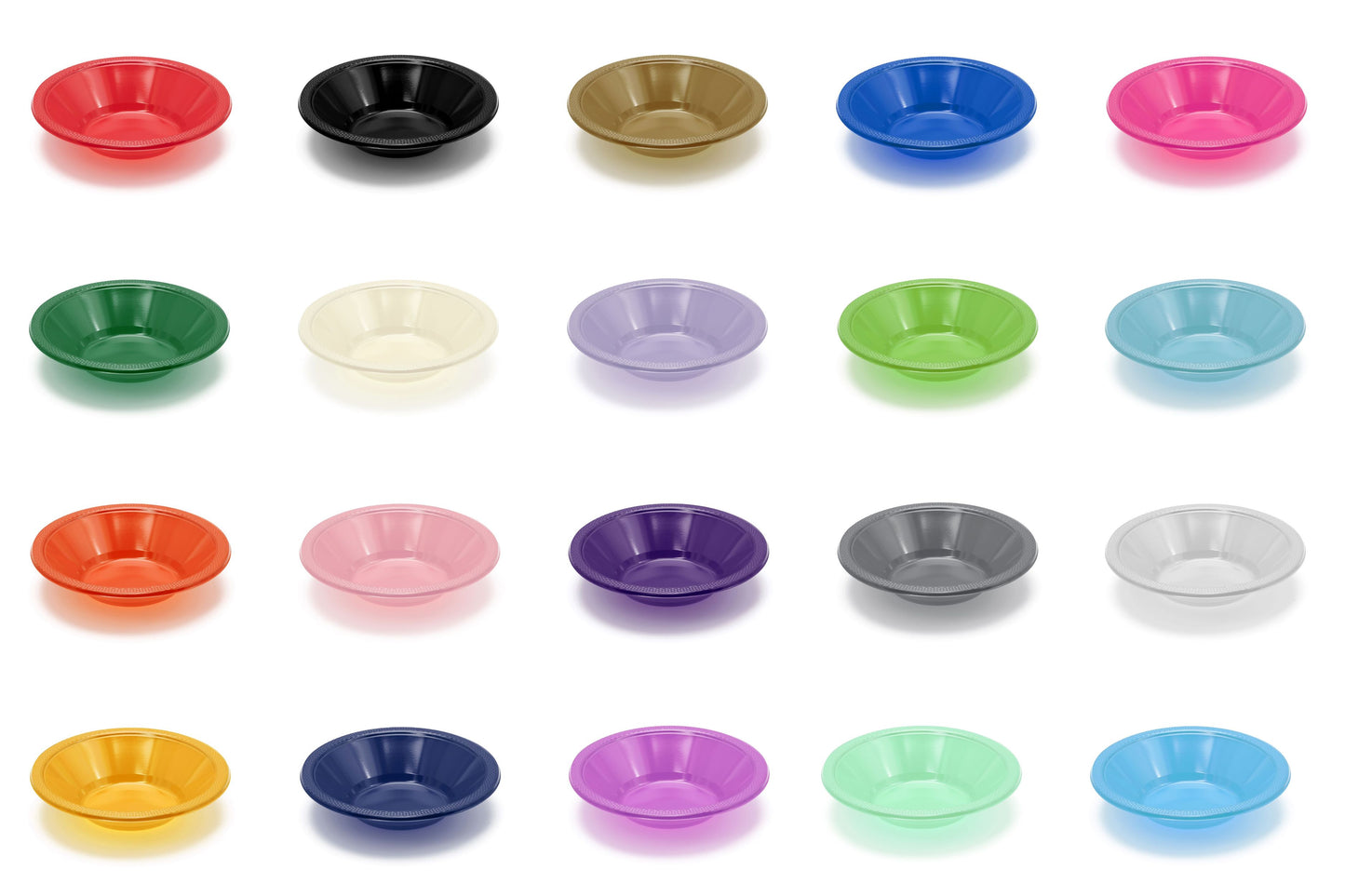 12 Oz. Clear Plastic Bowls - 8 Ct.