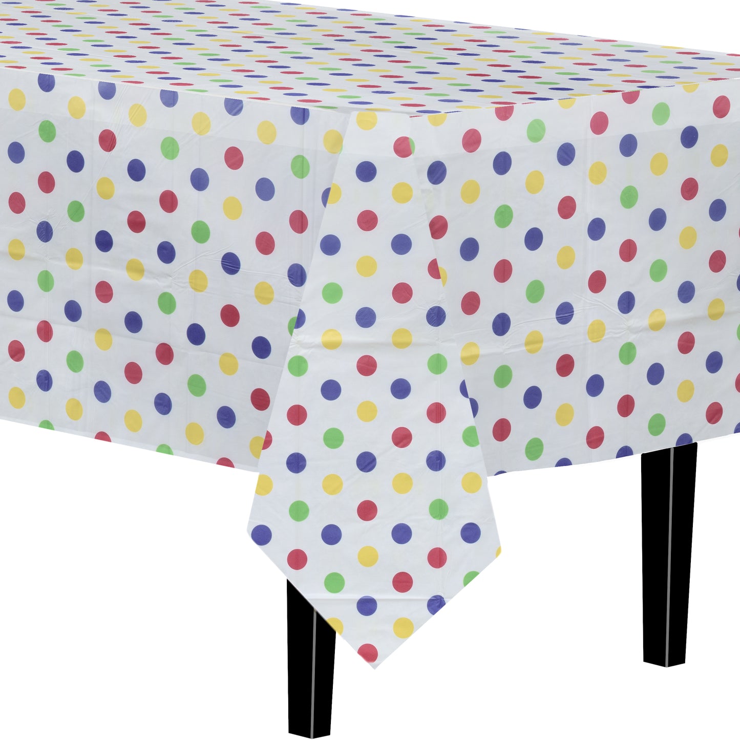 Multi Colored Polka Dot Table Cover