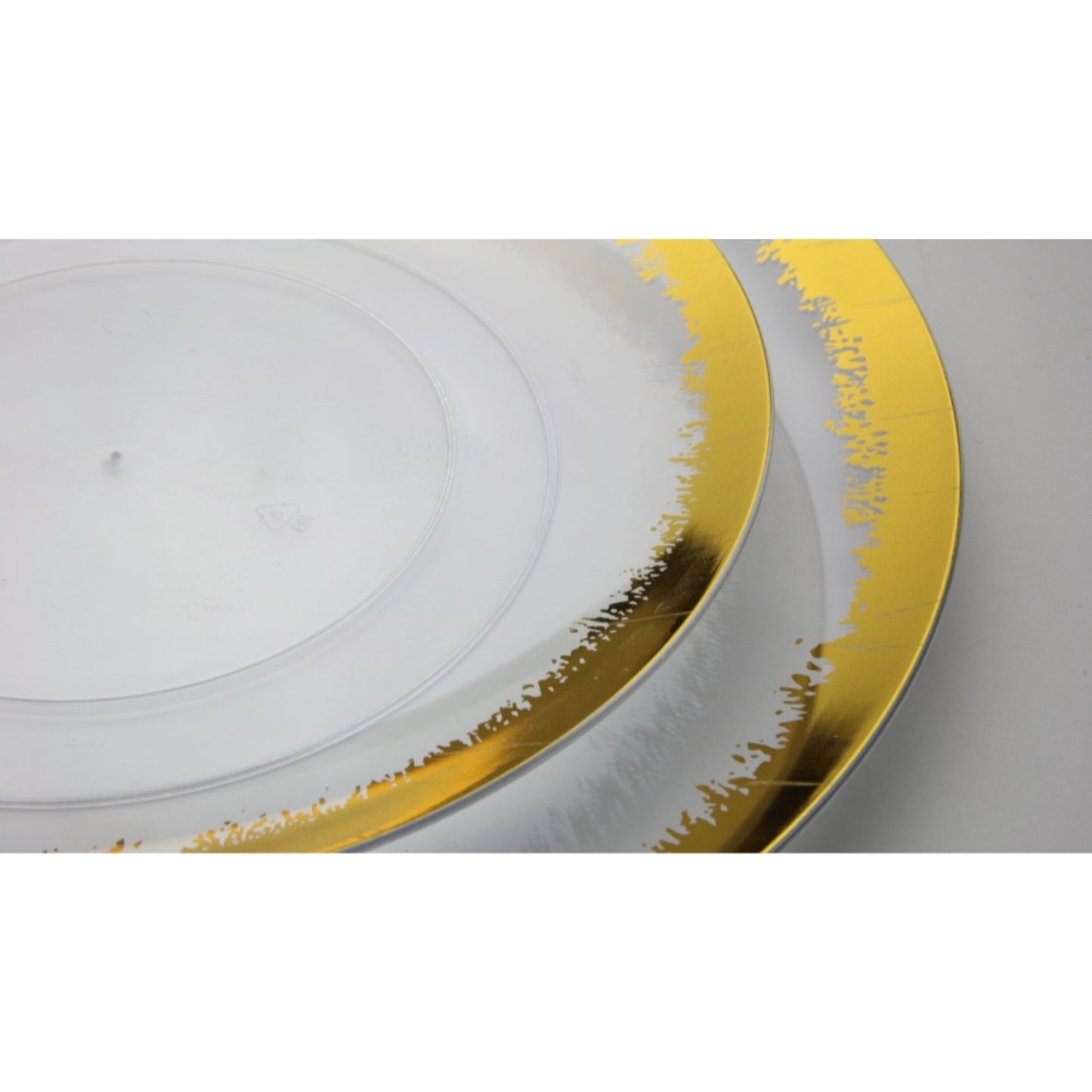 10" Gold Scratched Design Plastic Plates (10)