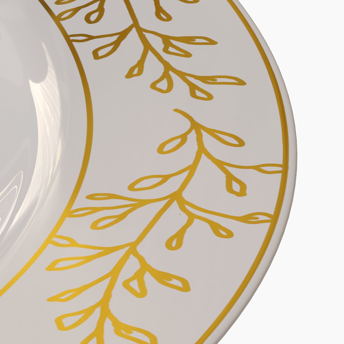 10.25 In. Gold Leaf Premium Plates - 10 ct.