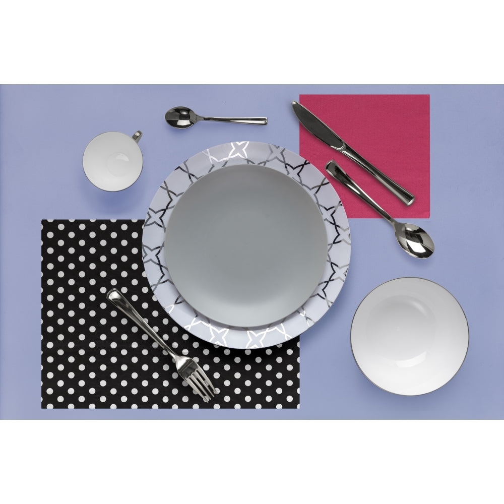 Case of 12 - 10" Geo Design Plastic Plates (10)