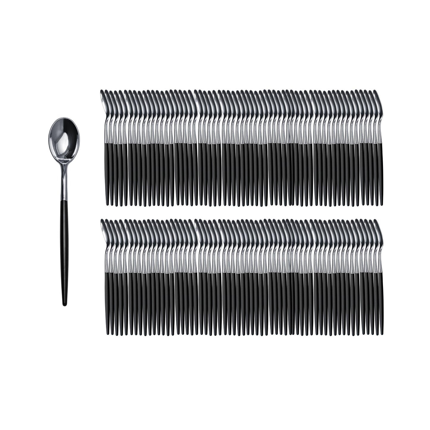 Trendables Spoons Black/Silver - 20 Ct.