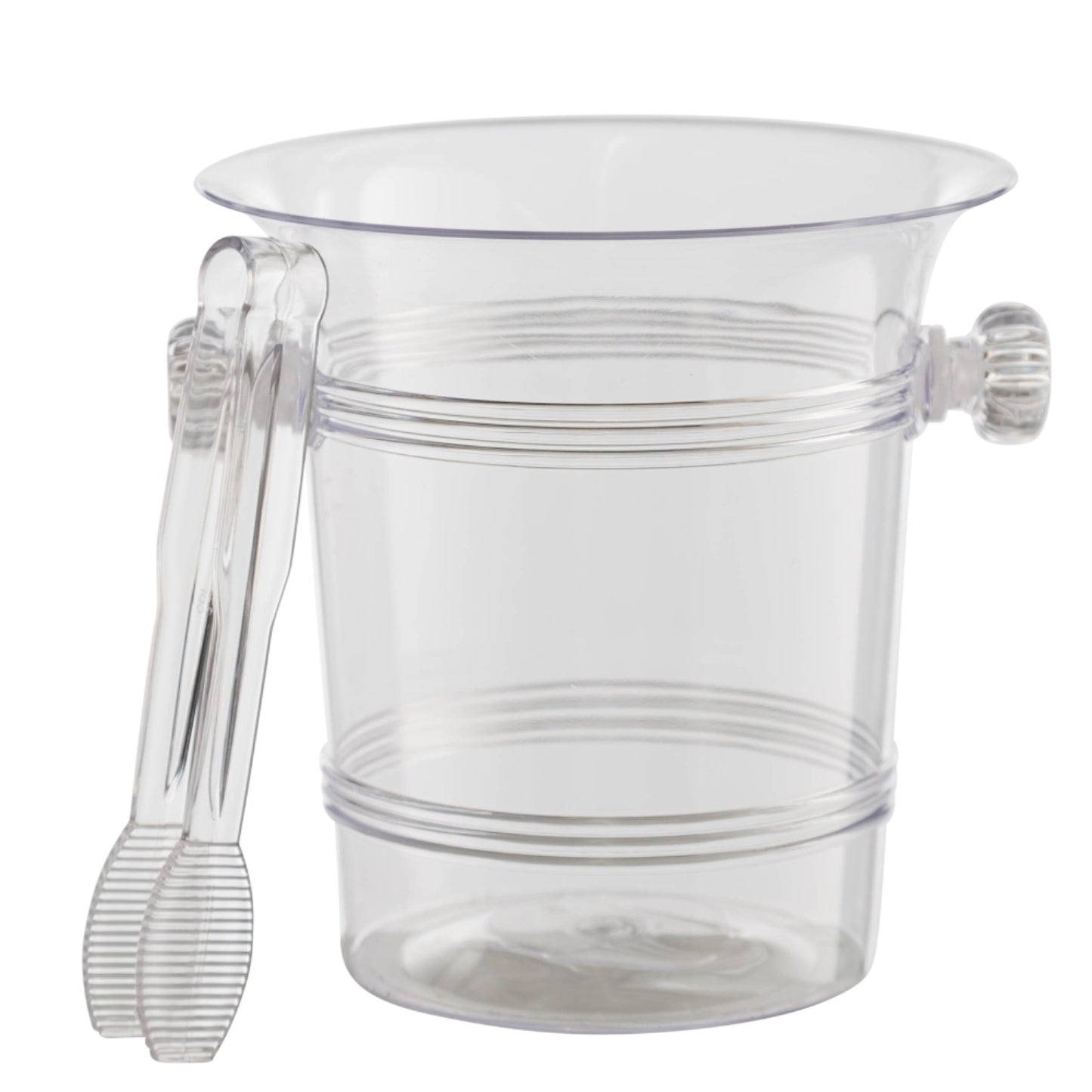 Clear Ice Bucket with Tong (Case)