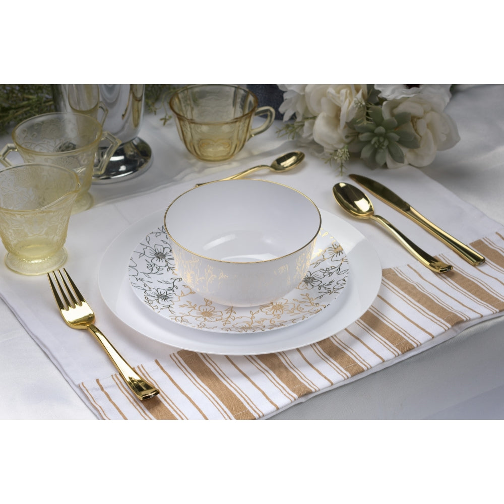 Case of 12 - 8" Versa Design Plastic Plates (10)