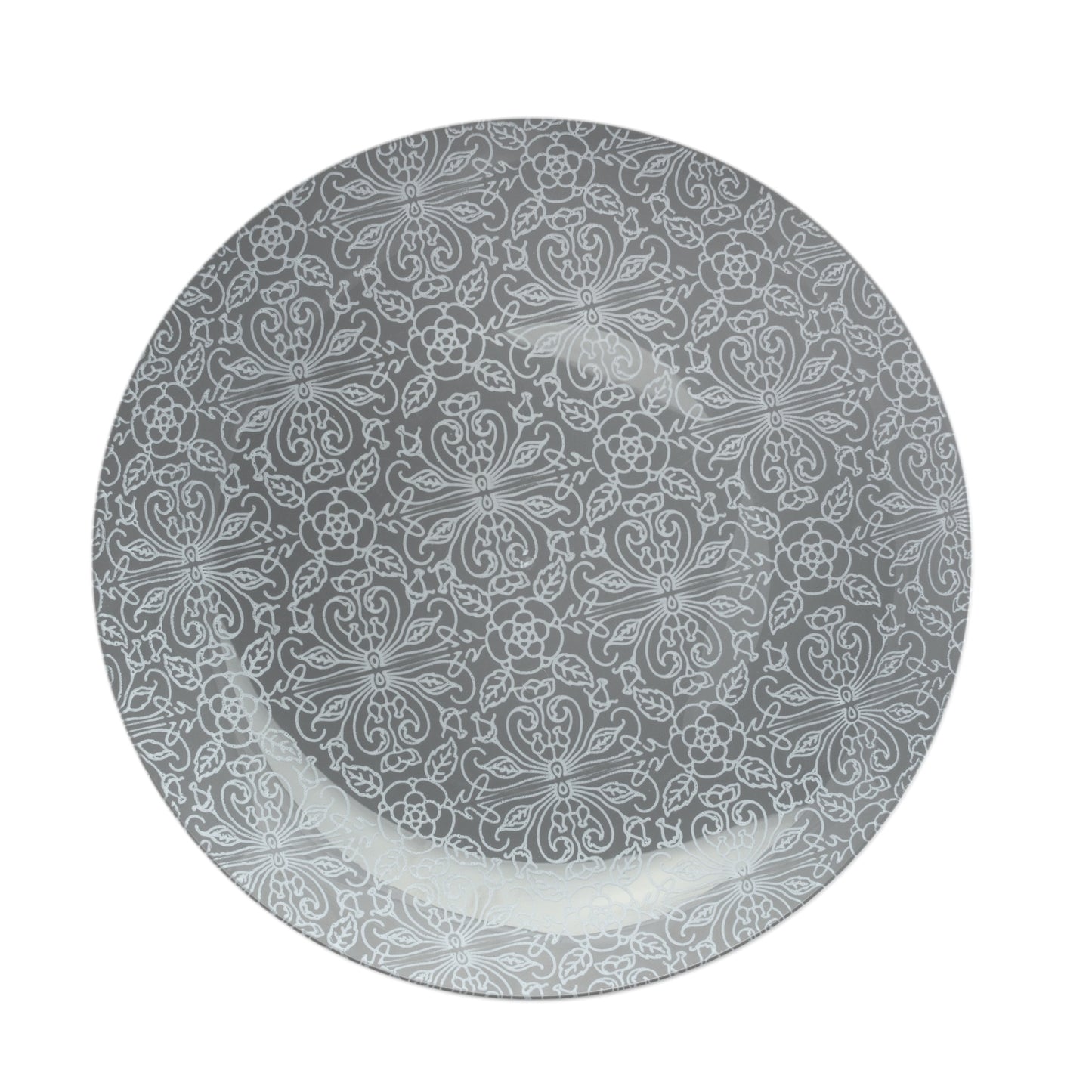 Case of 12 - 10" Ornamental Design Plastic Plates (10)