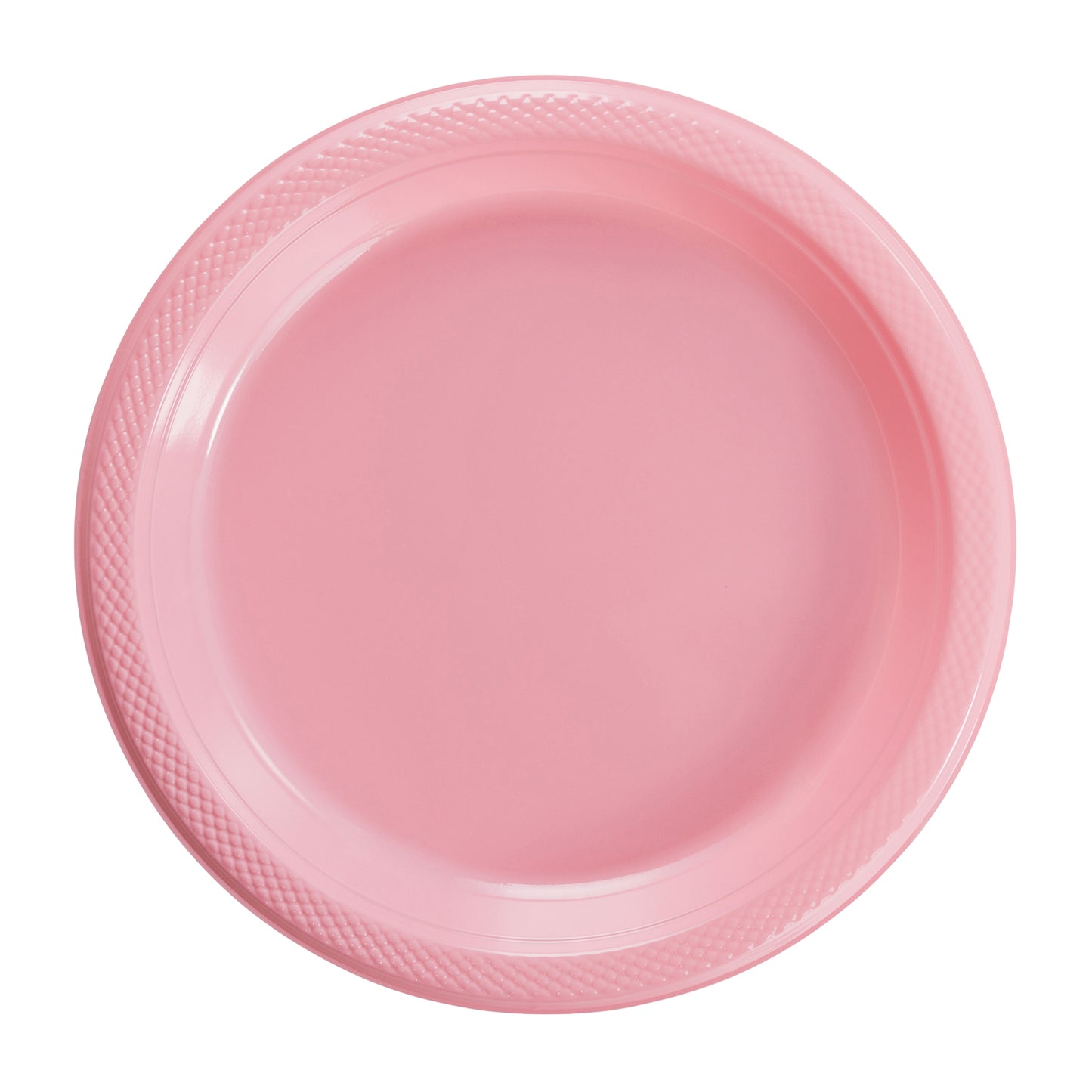 9 In. Pink Plastic Plates - 50 Ct.