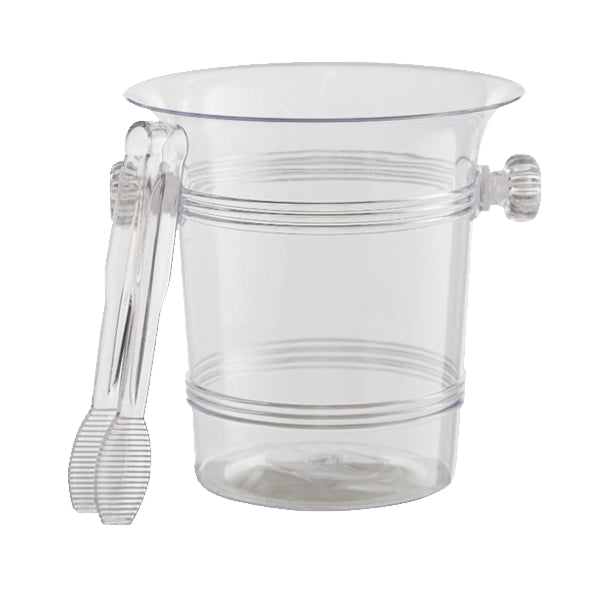 Clear Ice Bucket with Tong (Case)