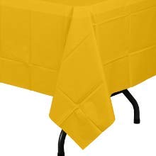 Premium Quality Plastic Table Cover Banquet Rolls 40" X 300' (Yellow)