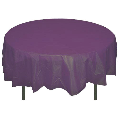 Plum Tablecover 84" Round Case Of 96