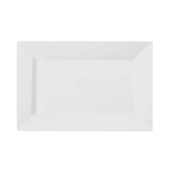 7.5 In. White Rectangular Plates - 10 Ct.