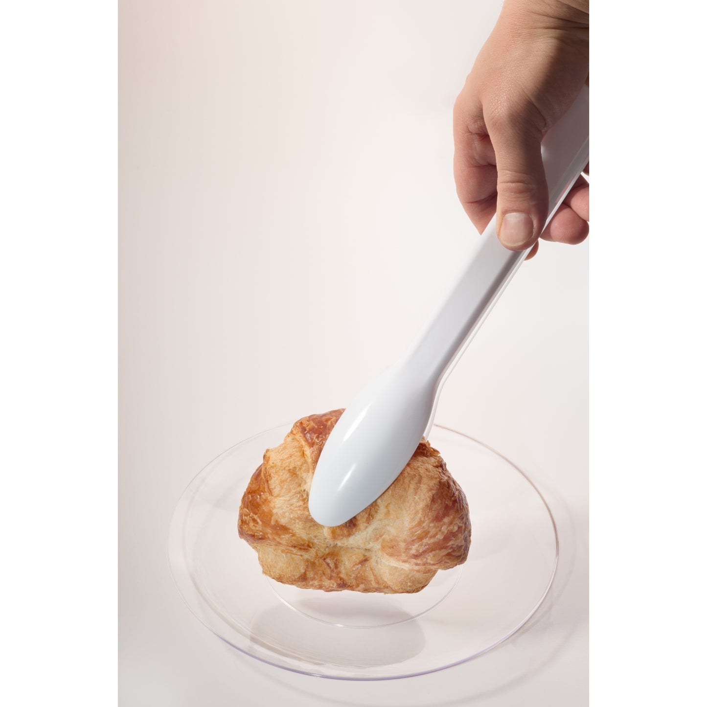 White Plastic Salad Tongs - 2 Ct.