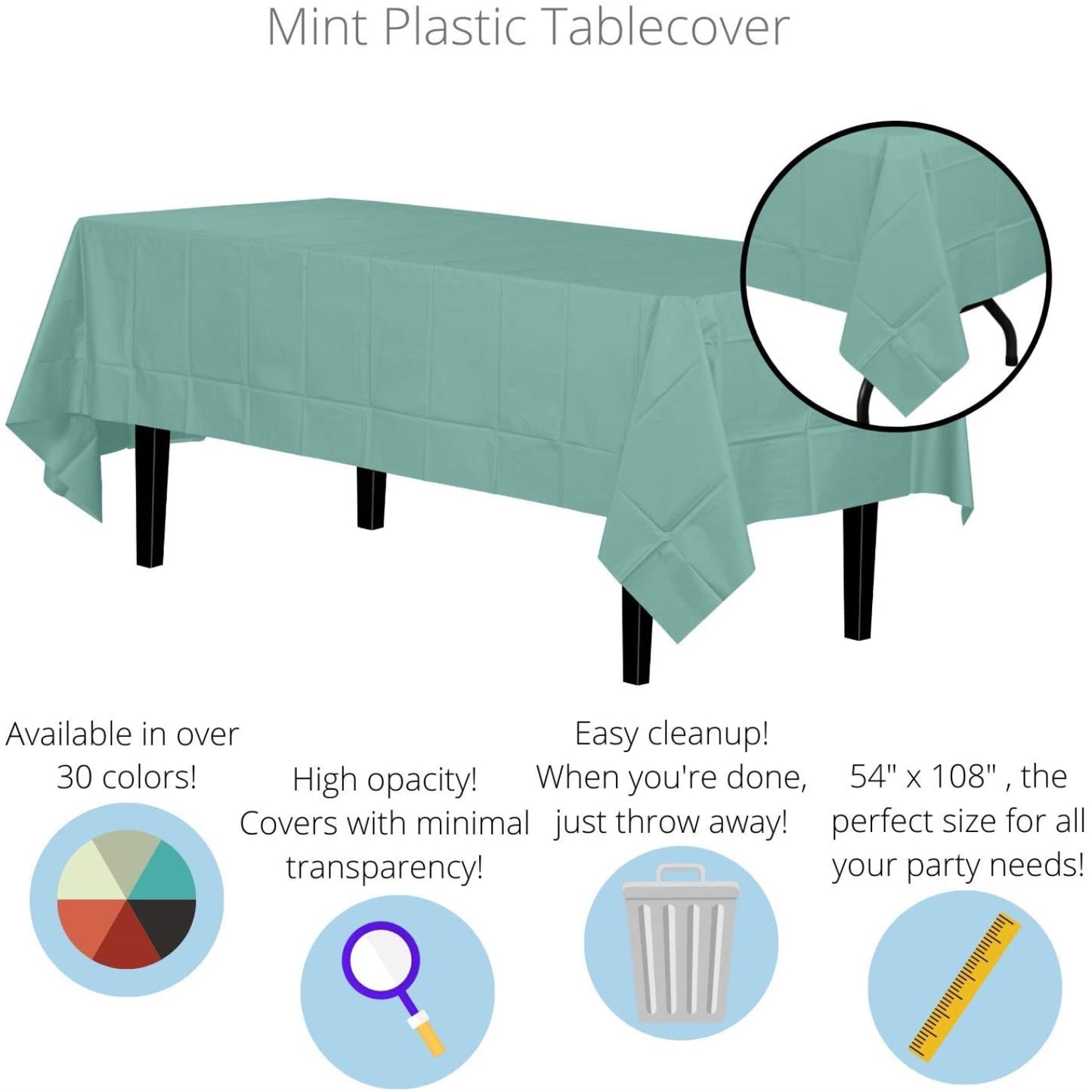 Premium Mint Table Cover