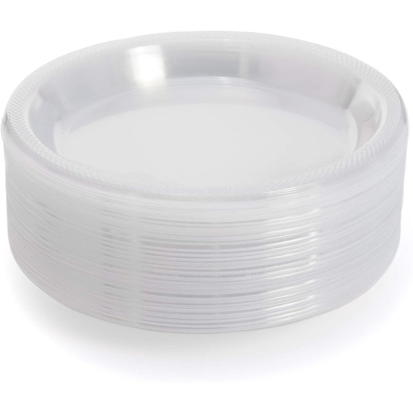 10 In. Clear Plastic Plates - 50 Ct.