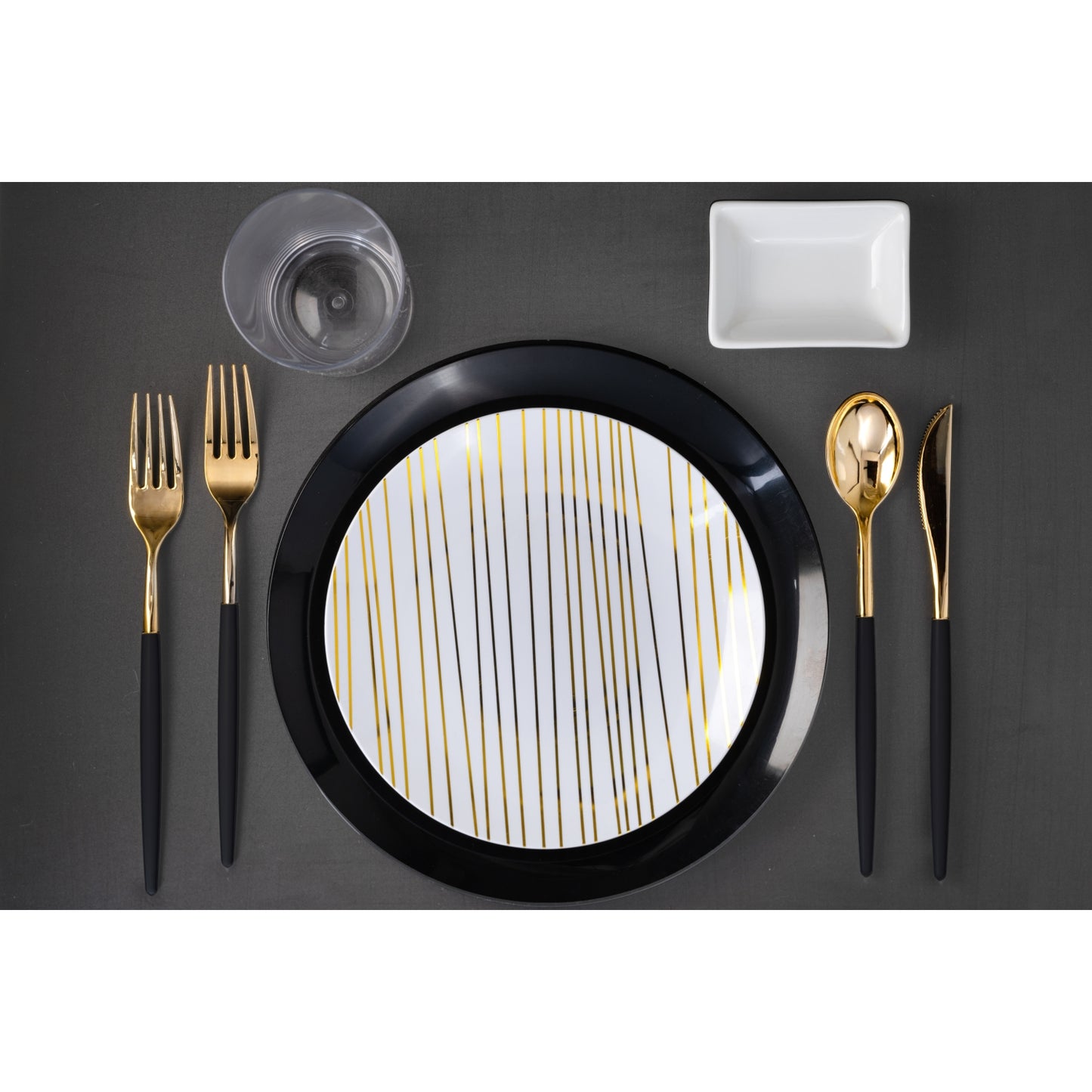 Trendables Spoons Black/Gold - 20 Ct.