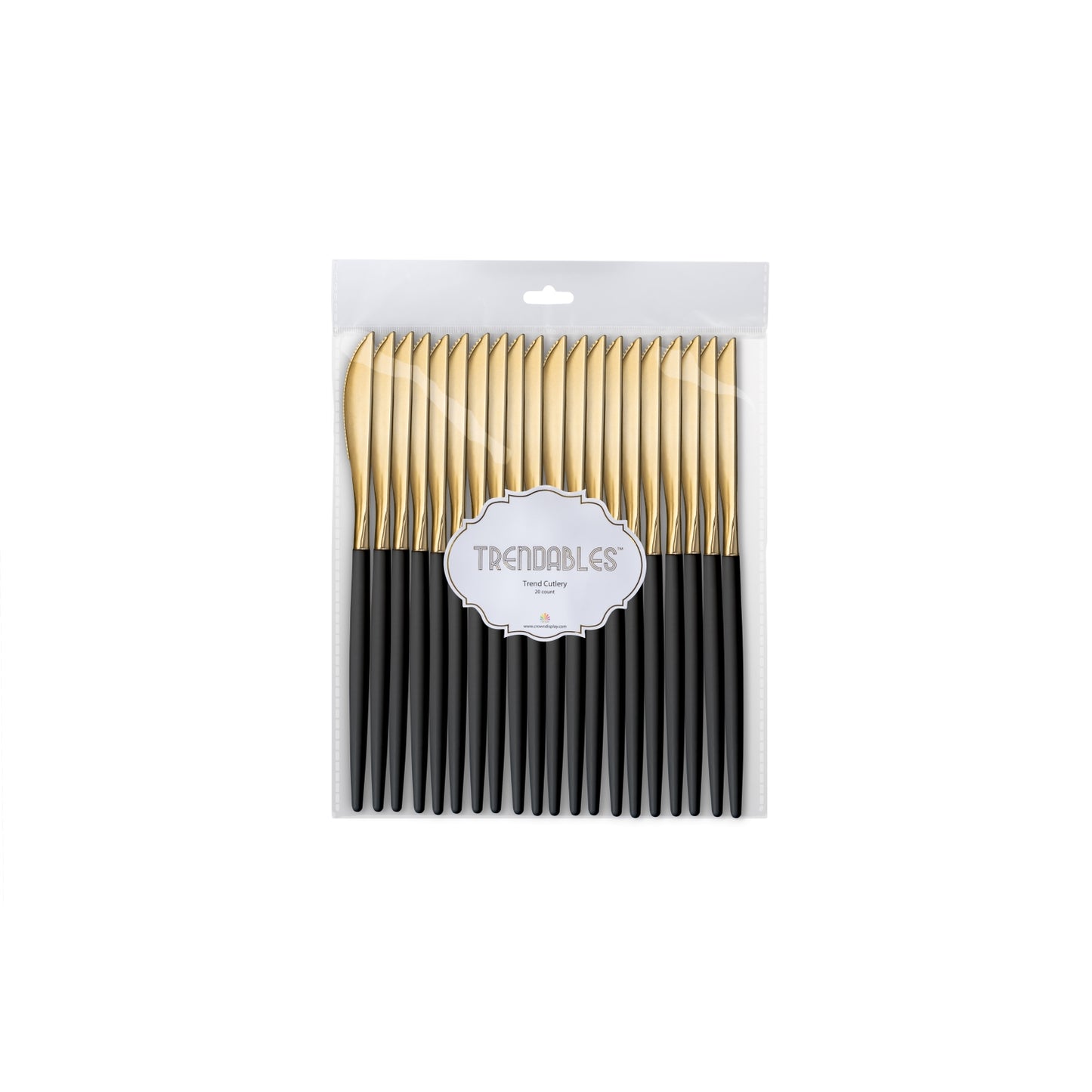 Trendables Knives Black/Gold - 20 Ct.