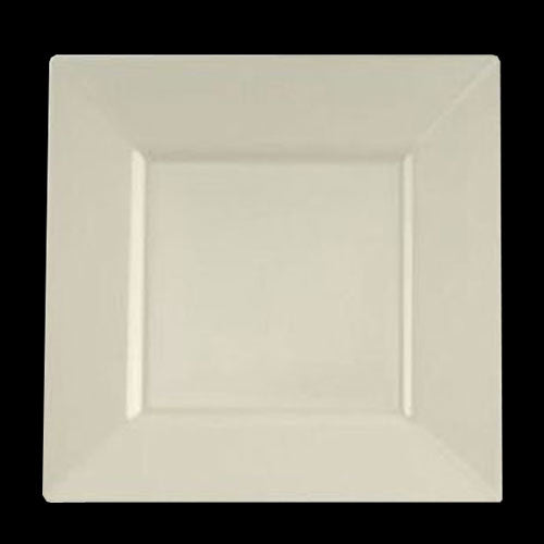 Case of 12 - 8" Ivory Square Plates - 10 ct.