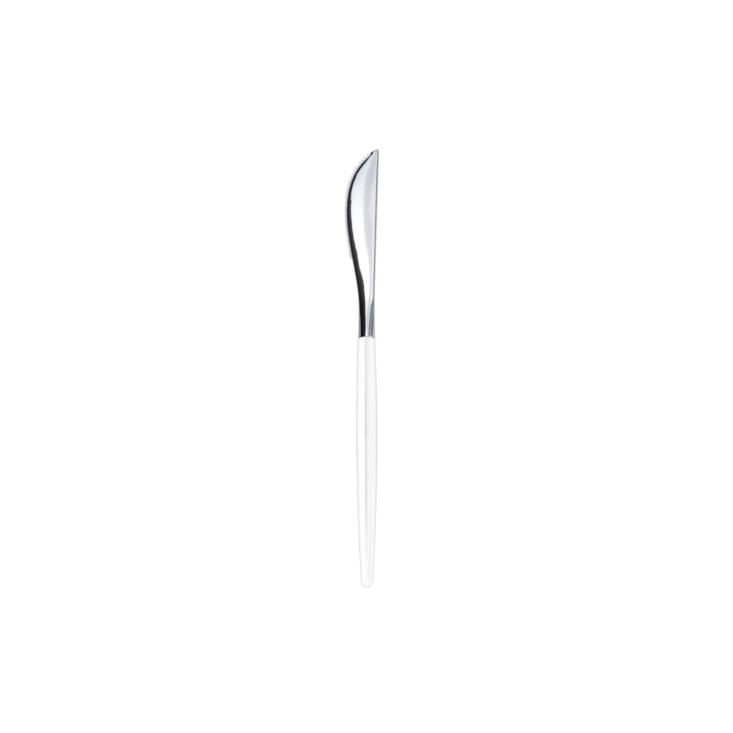 Case Of 24 - Trendables Knives White/Silver - 20 Ct.