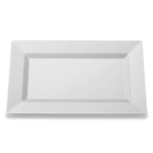 Case of 12 - 11.5" Clear Rectangular Plate - 10 ct.