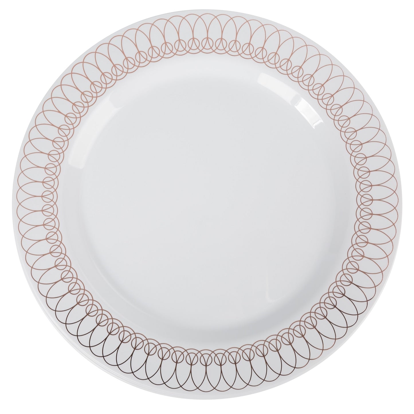 Case of 12 - 7.5" Rose Gold Ovals Premium Plates - 10 ct.