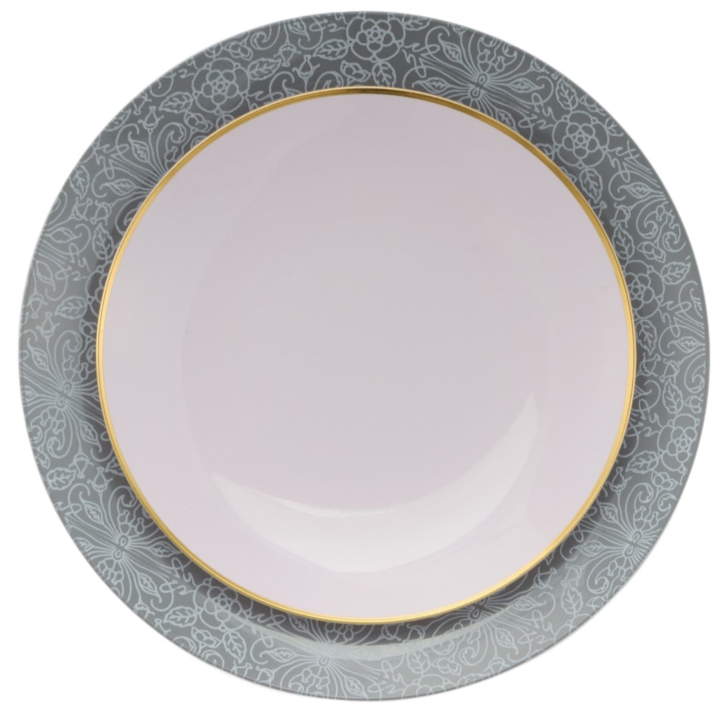 8" Ornamental Design Plastic Plates (10)