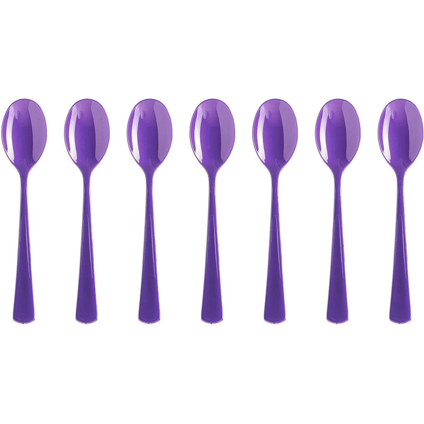 Heavy Duty Purple Plastic Spoons - 50 Ct.