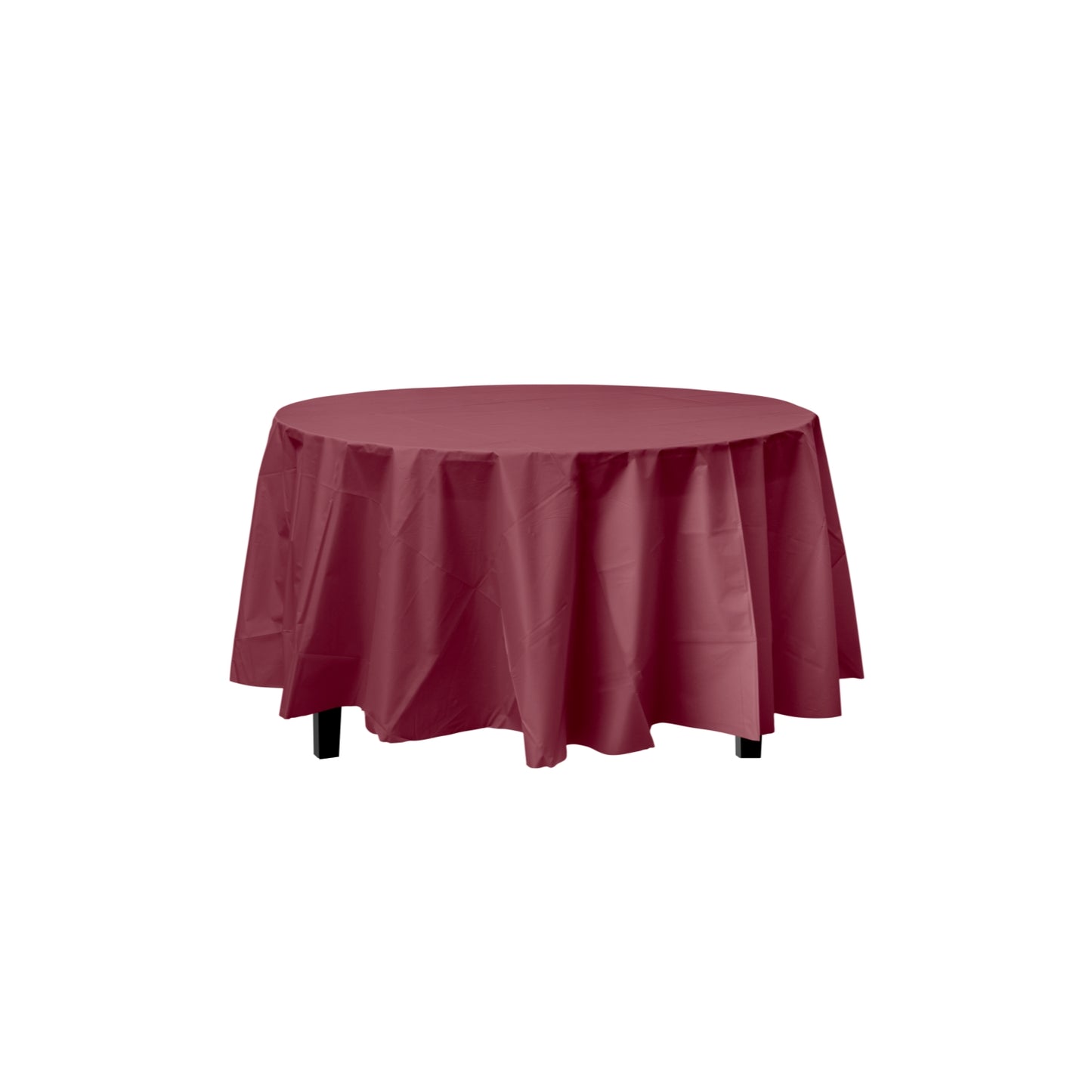 Premium Round Burgundy Table Cover
