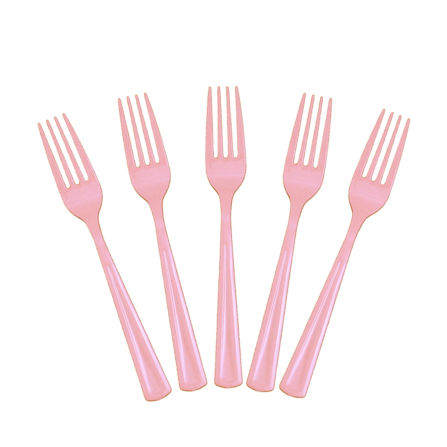 Heavy Duty Pink Plastic Forks - 50 Ct.