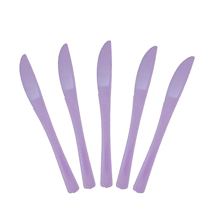 Case Of 24 - Plastic Knives 50 ct. - Lavender