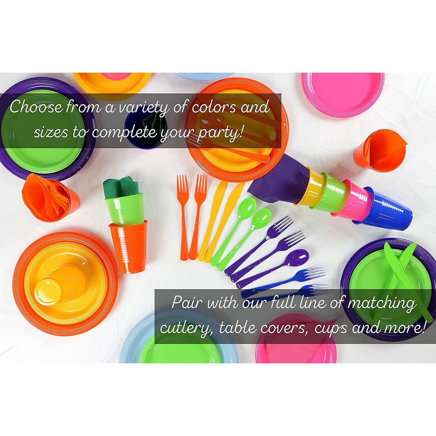 10 In. Clear Plastic Plates - 50 Ct.