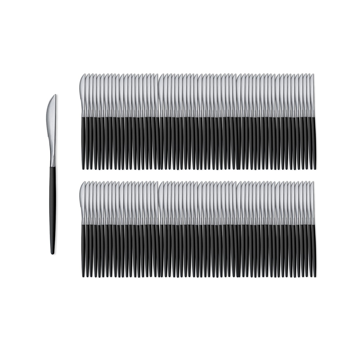 Trendables Knives Black/Silver - 20 Ct.