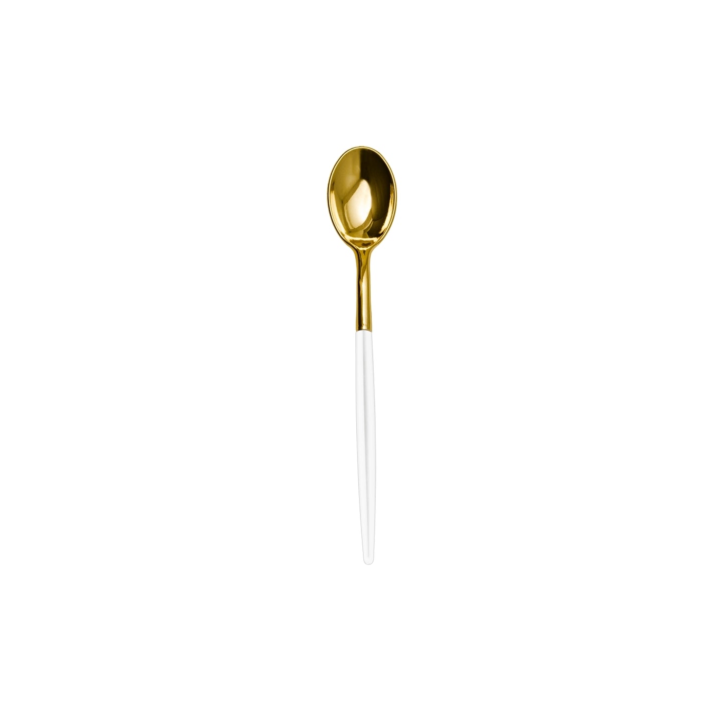 Case Of 24 - Trendables Spoons White/Gold - 20 Ct.