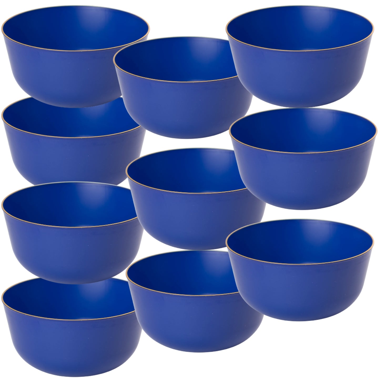 Trend Glass Look Gold Plastic Bowls - 10 Ct.