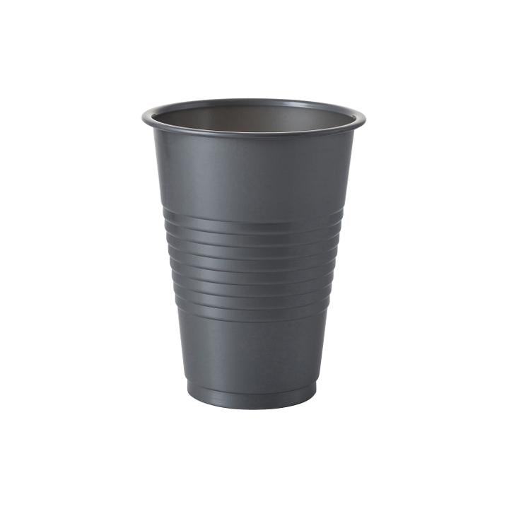 Case of 12 - 12 oz. Plastic Cups 50 ct. - Silver