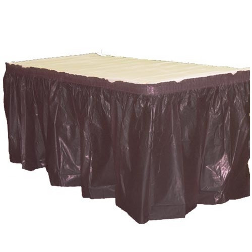 Case of 48 - 14' x 29" Table Skirt - Black