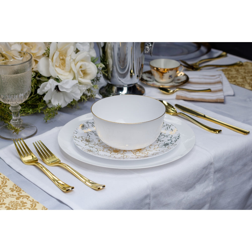 Case of 12 - 8" Versa Design Plastic Plates (10)