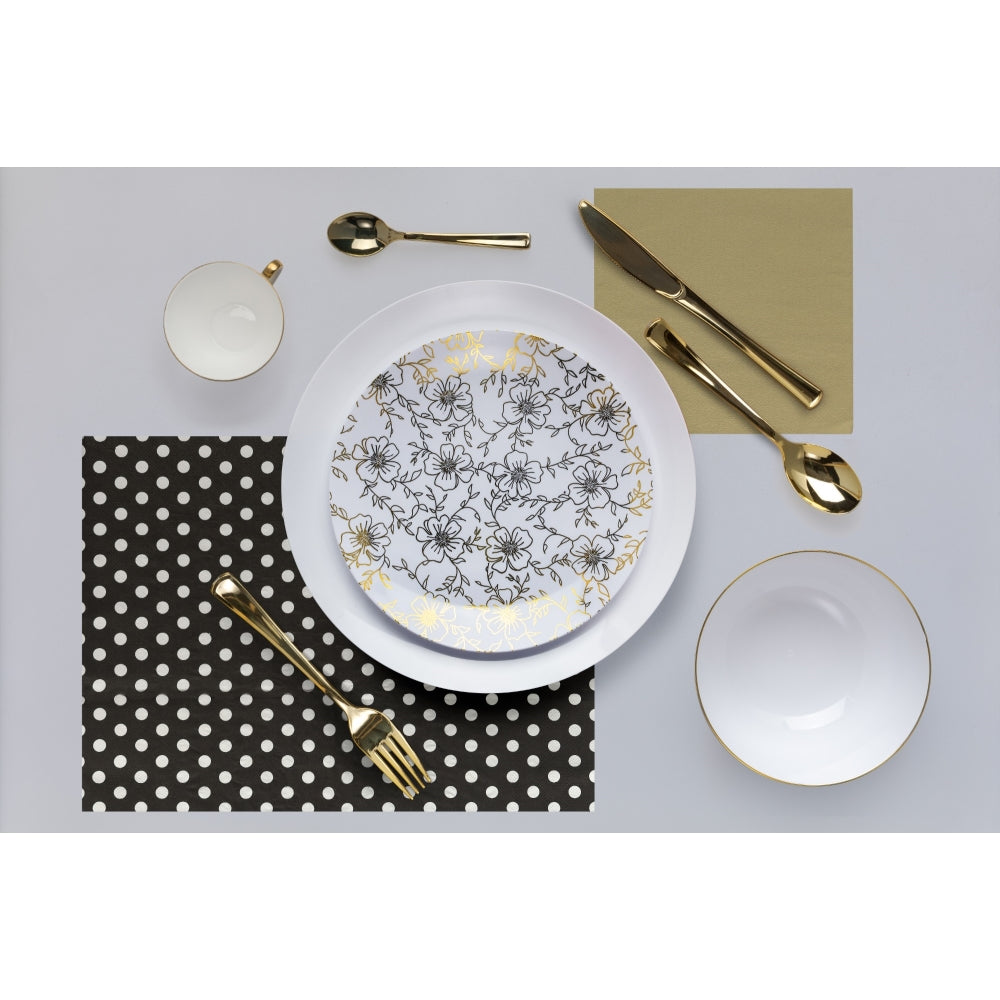 Case of 12 - 8" Versa Design Plastic Plates (10)