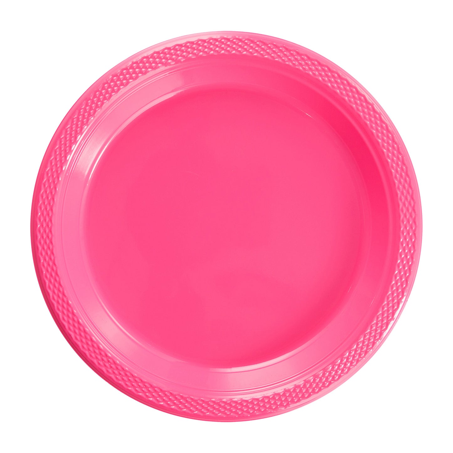9 In. Cerise Plastic Plates - 50 Ct.