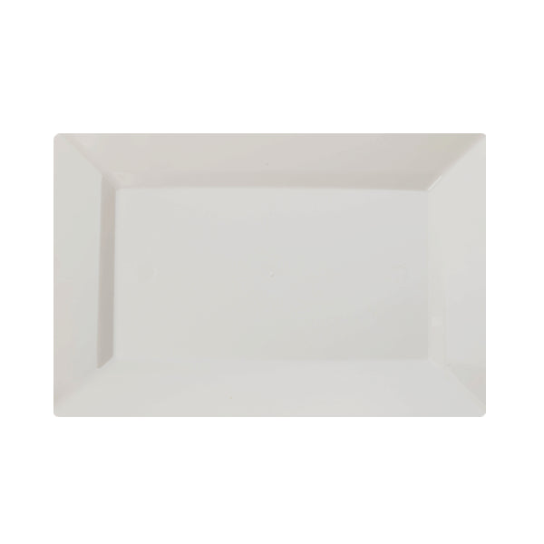 7.5 In. Ivory Rectangular Plates - 10 Ct.