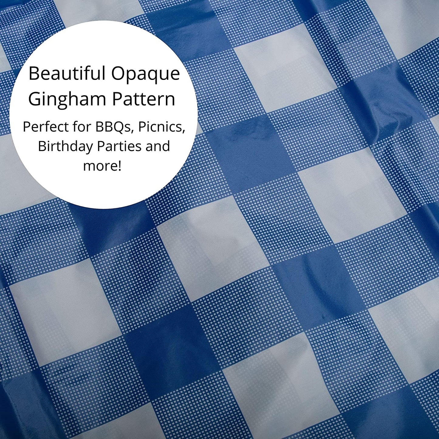 Blue Gingham Table Cover