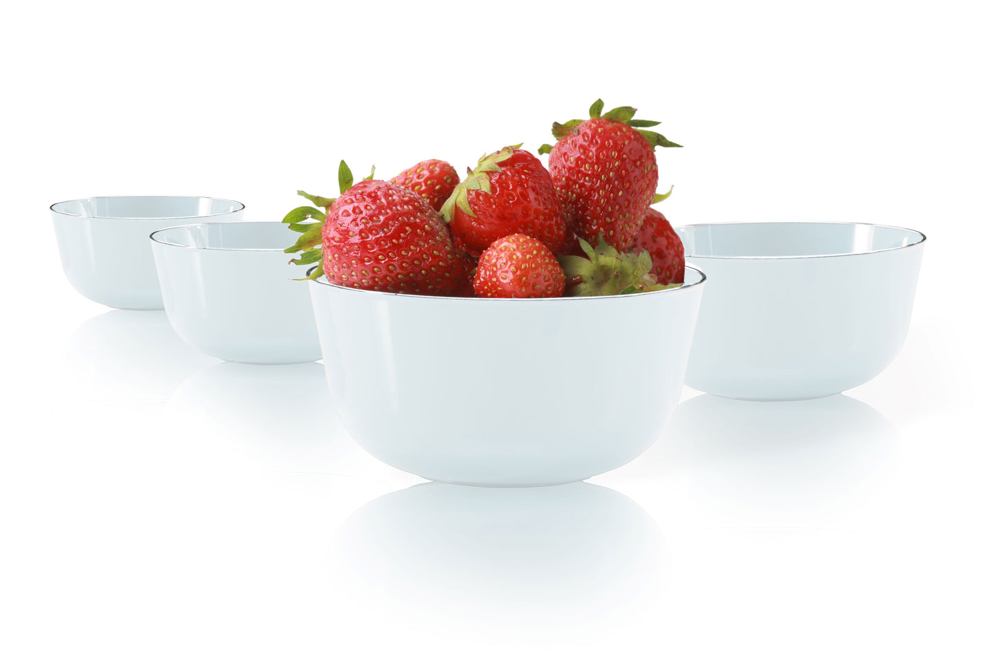 Case of 12 - Classic Sage Design Plastic Bowls - 10 Ct.