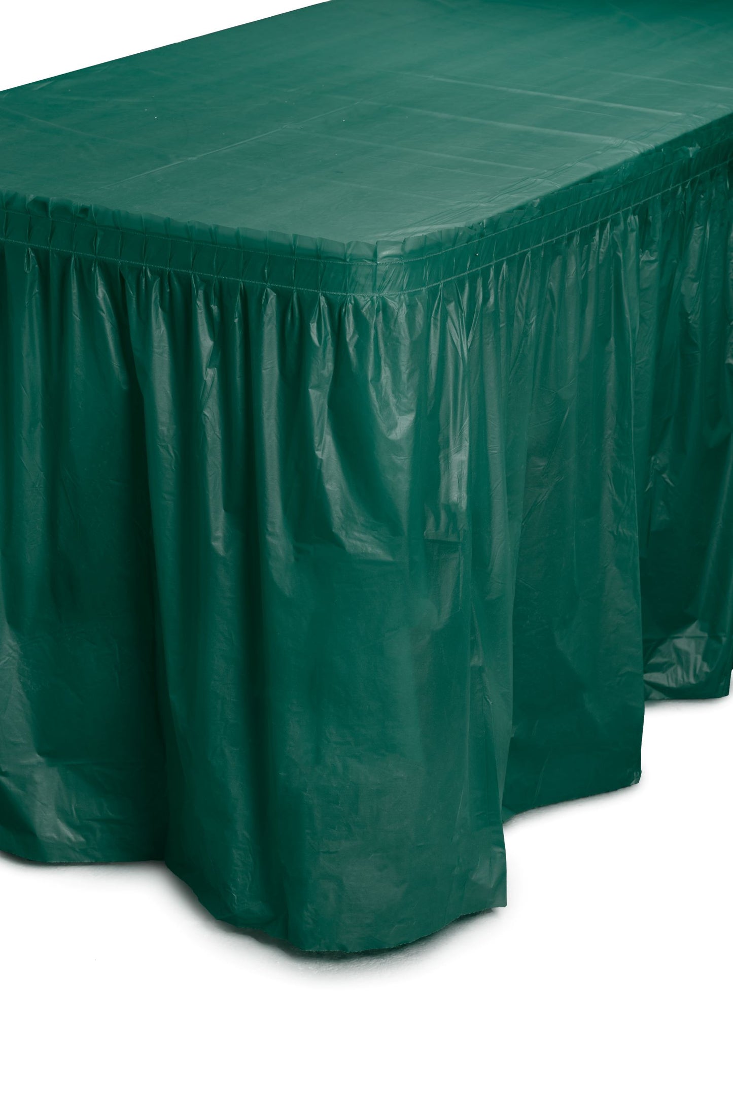 Case of 48 - 14' x 29" Table Skirt - Dark Green