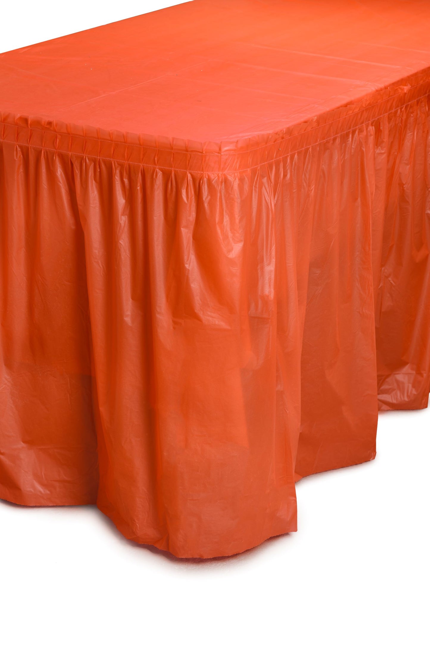 Case of 48 - 14' x 29" Table Skirt - Orange