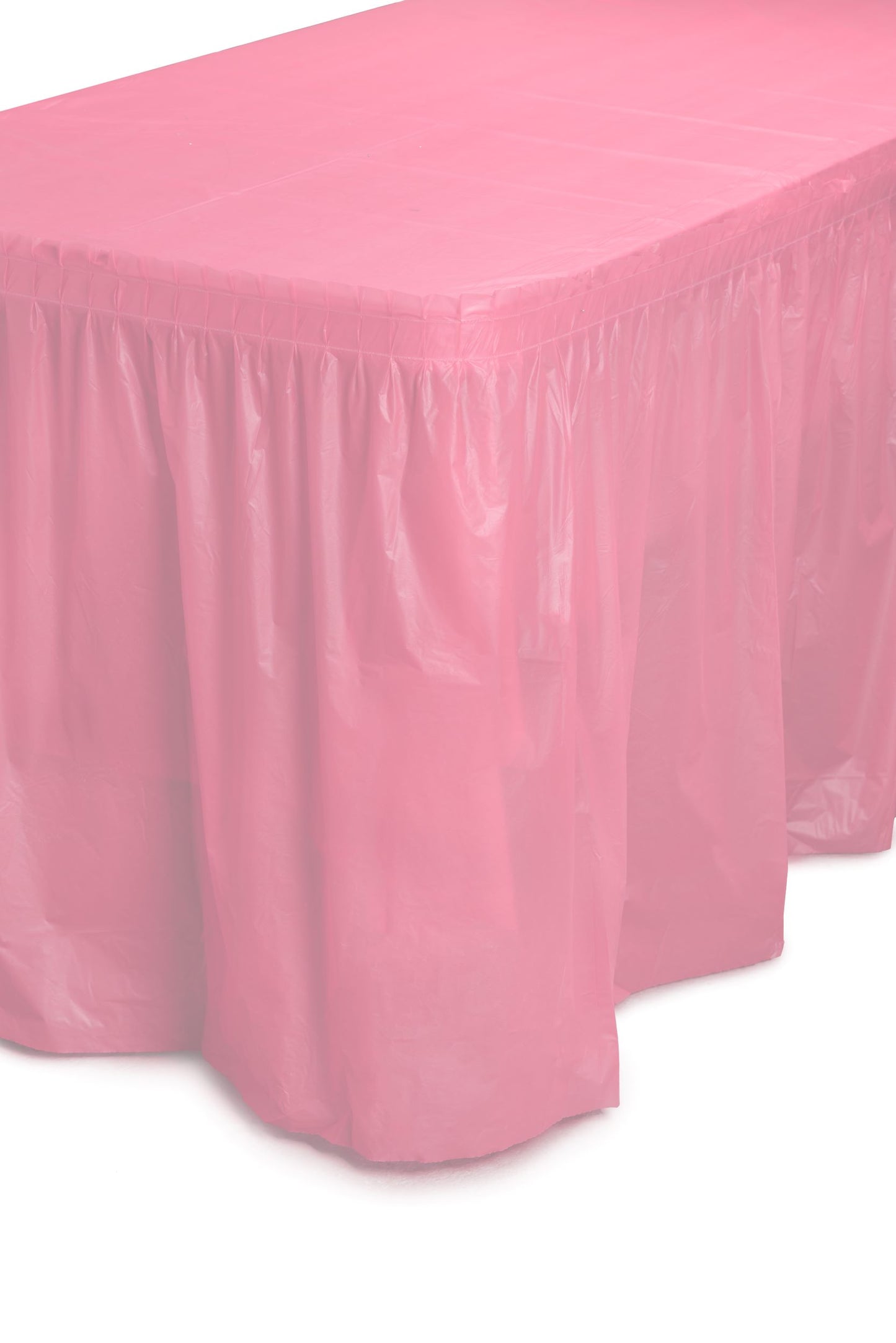 Case of 48 - 14' x 29" Table Skirt - Pink