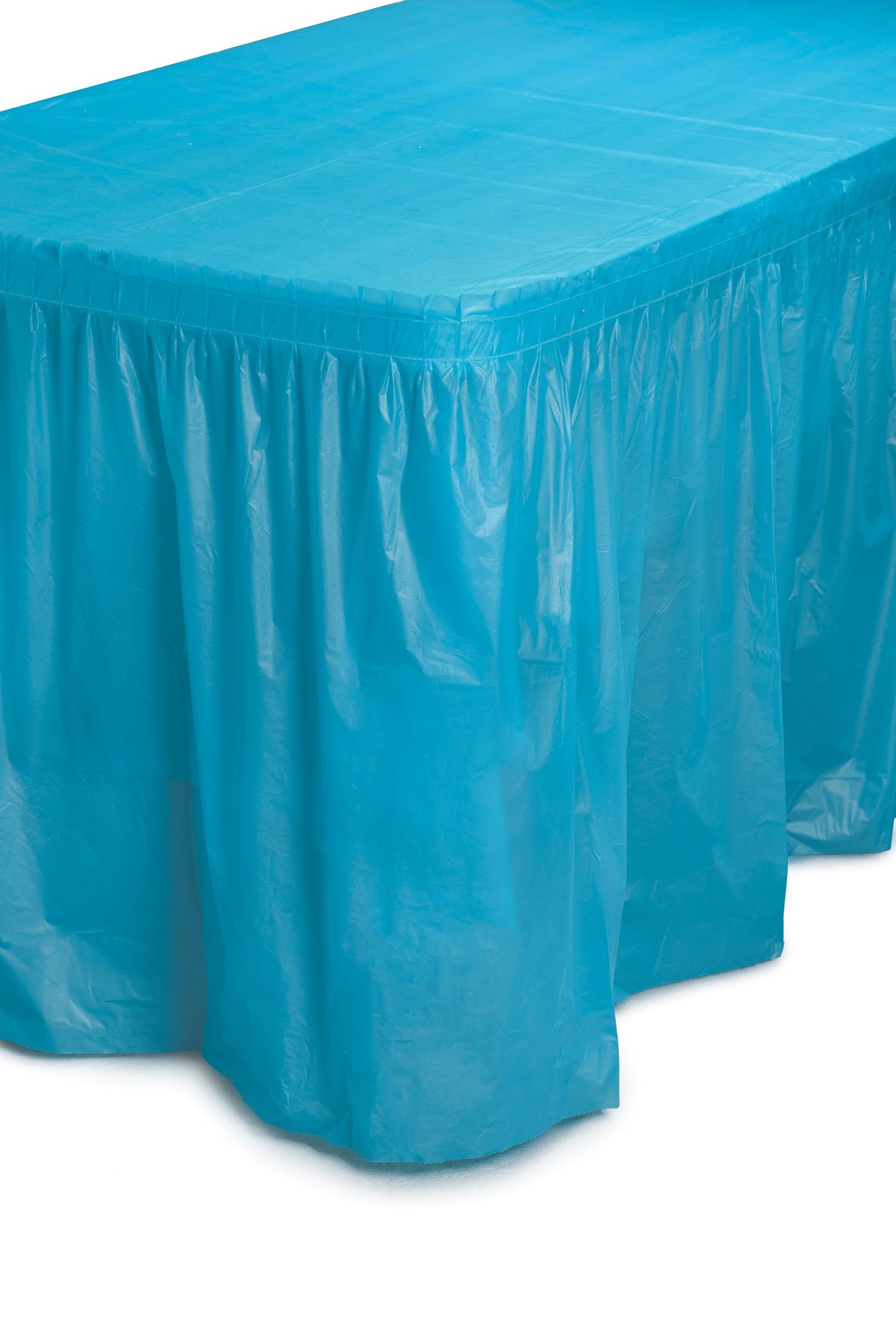 Case of 48 - 14' x 29" Table Skirt - Turquoise