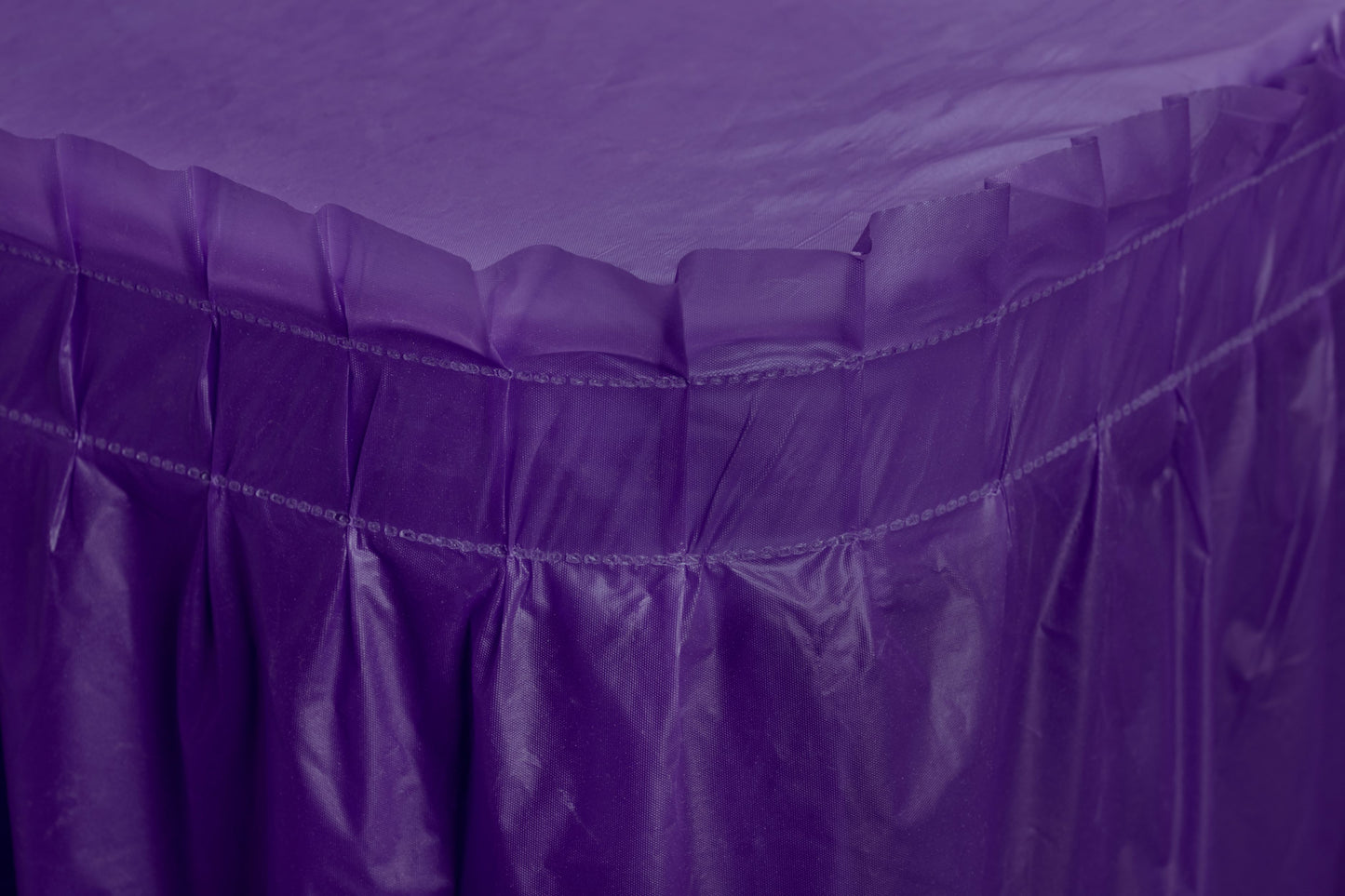 Case of 48 - 14' x 29" Table Skirt - Purple